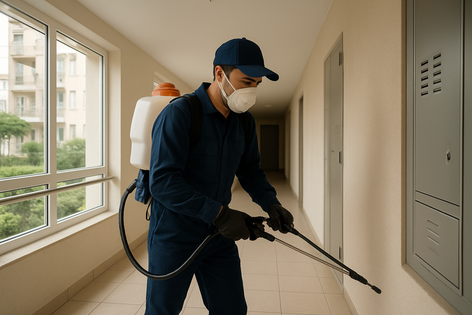 Site ve apartman ortak alanda ilaçlama uygulaması
